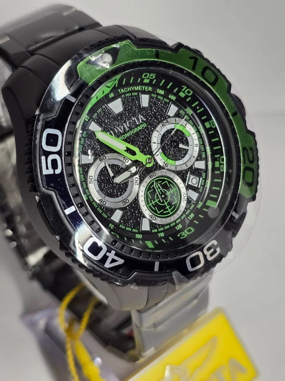 Invicta Commander TI-22 Titanium Men's Watch - 48mm, Green Black, Grey (49494)